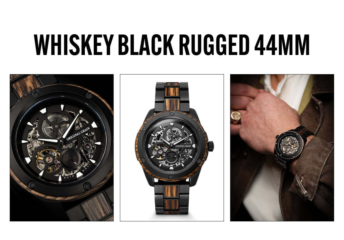 Whiskey Black Rugged 44mm