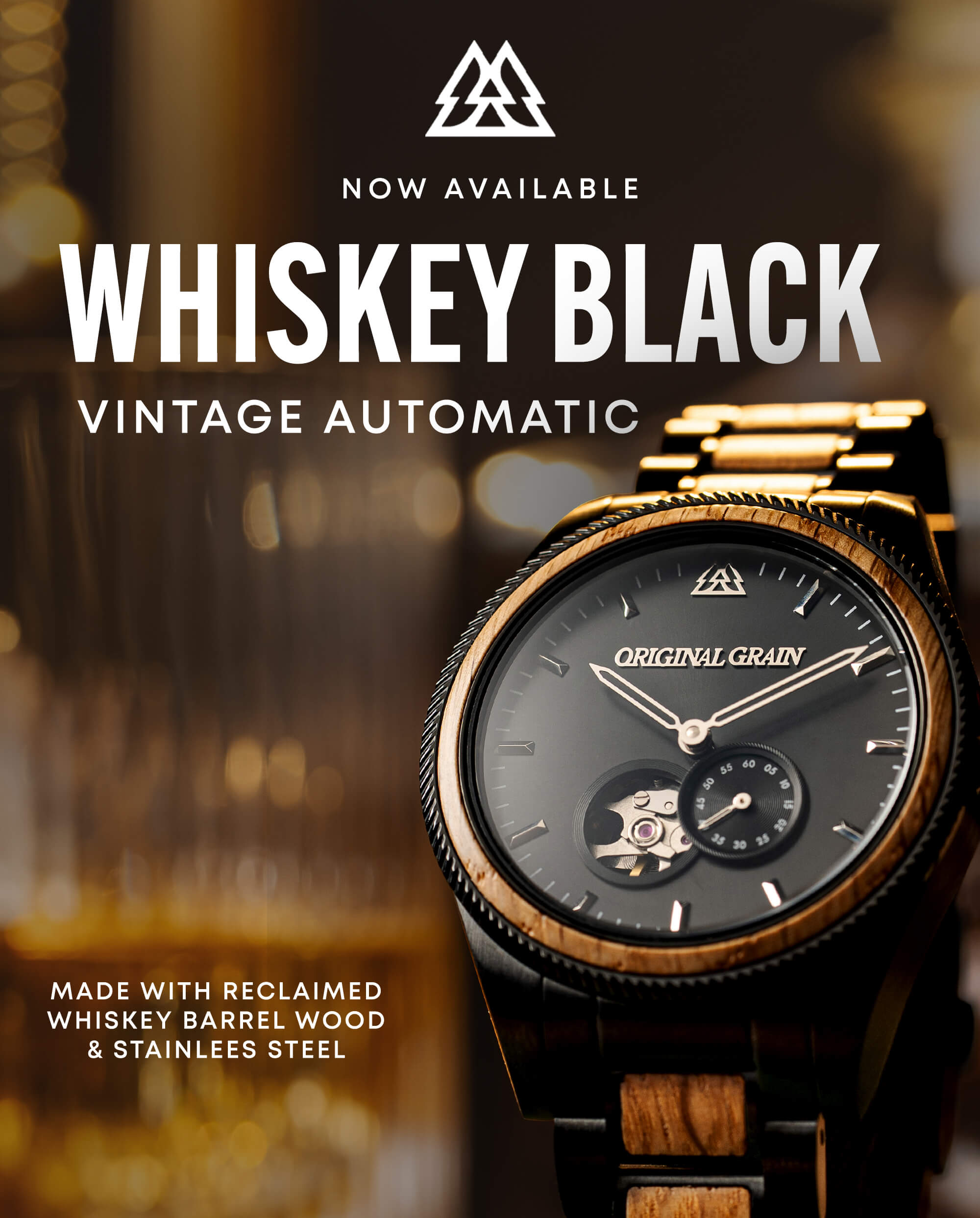 Whiskey Black Vintage Automatic 