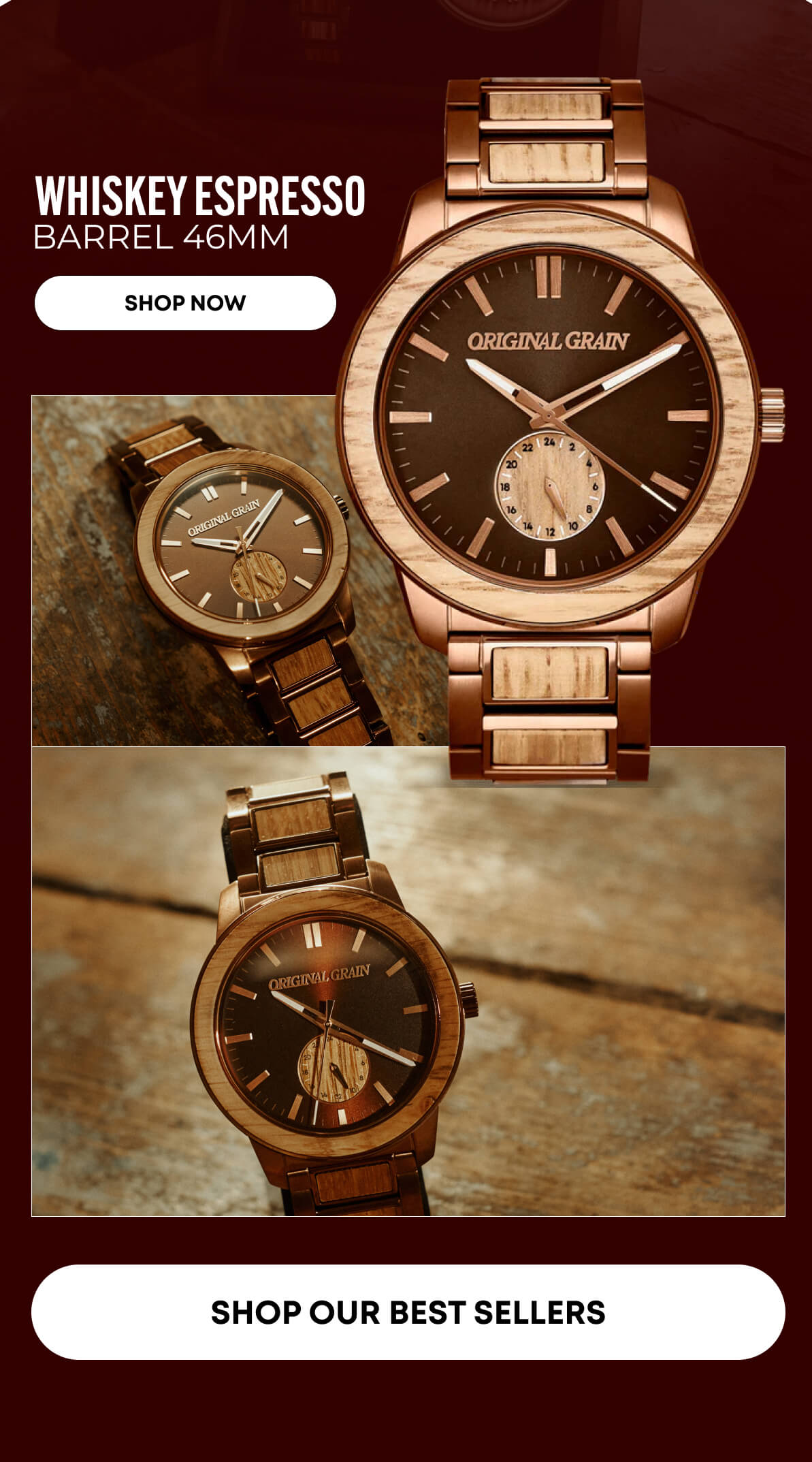 Whiskey Espresso Barrel 46mm