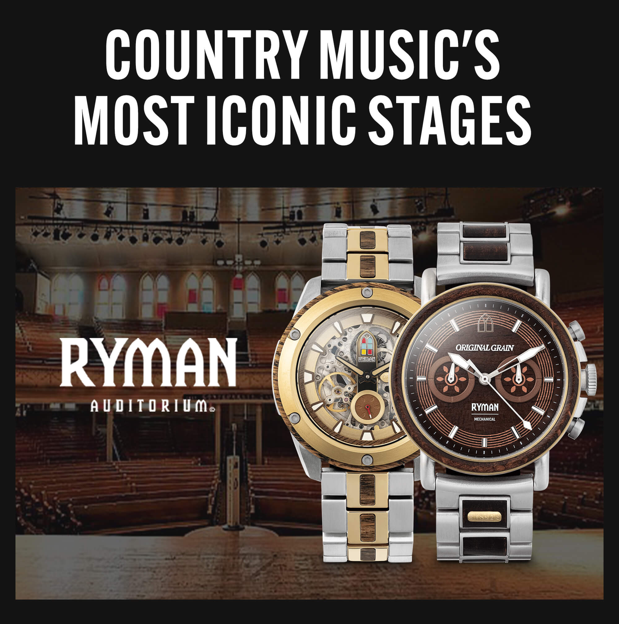 Original Grain x Ryman Auditorium