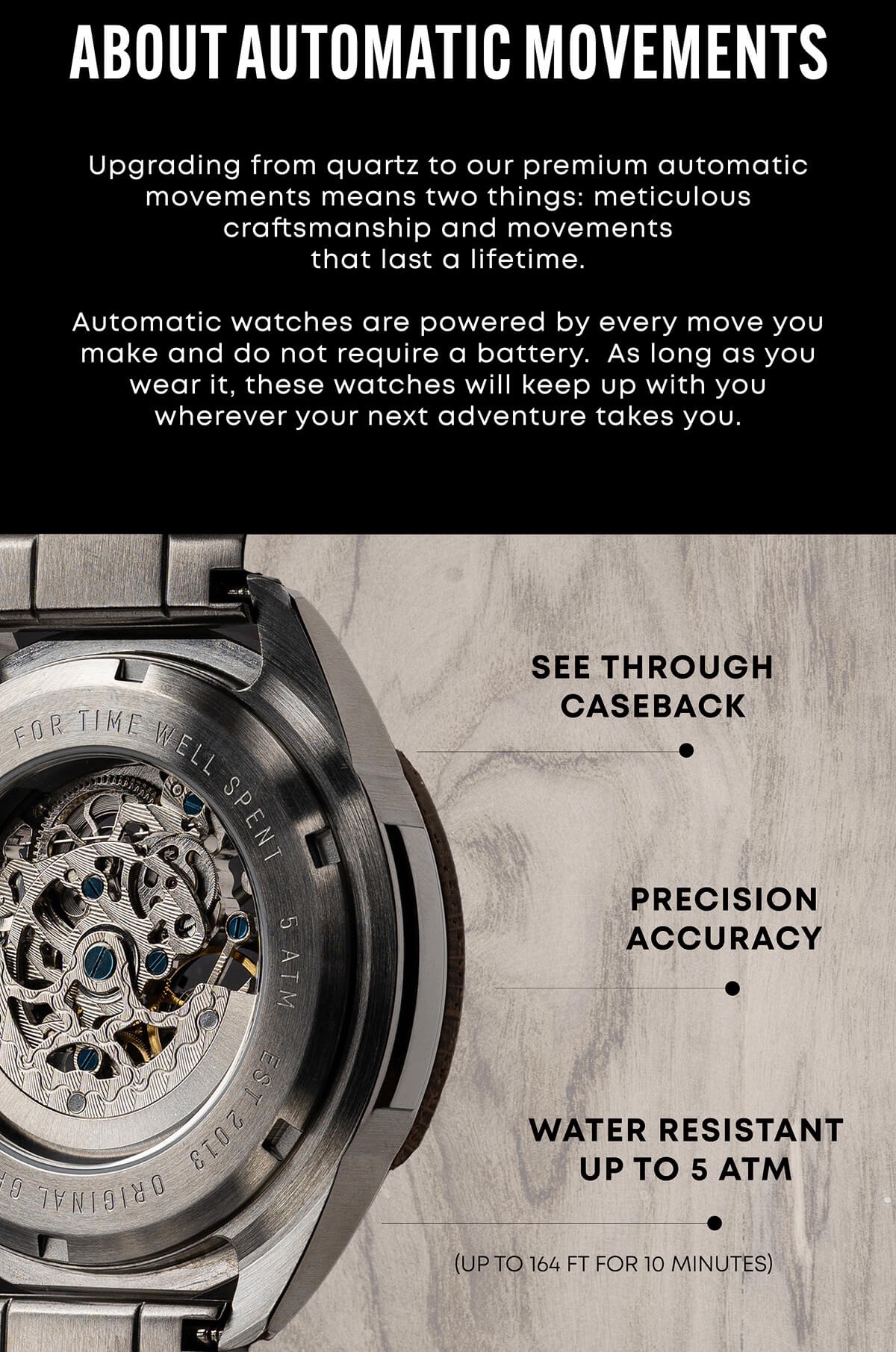 About our automatic movements 