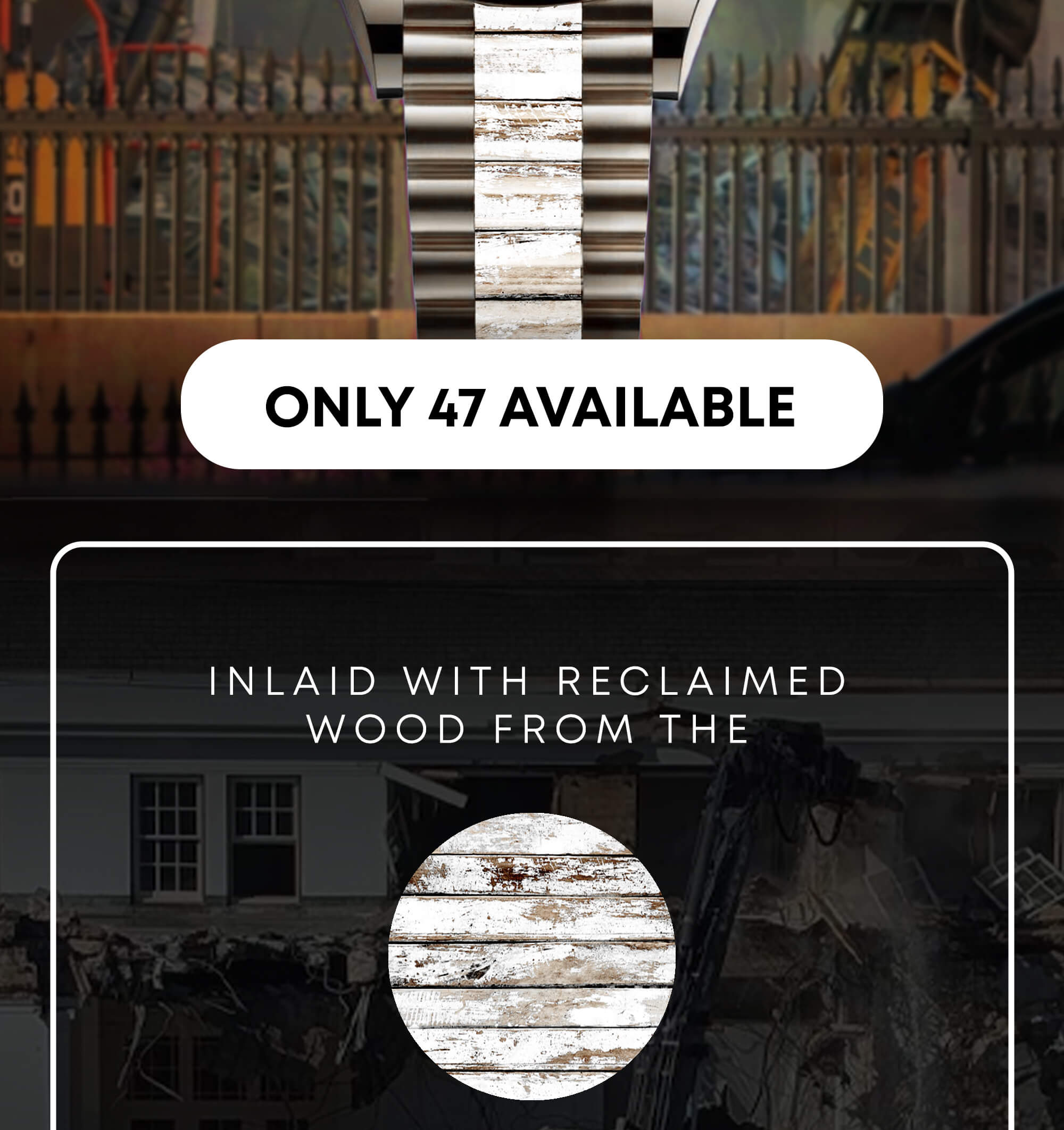 Handcrafted timepieces only 47 available