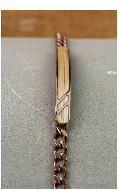 Whiskey Espresso Curb Bracelet