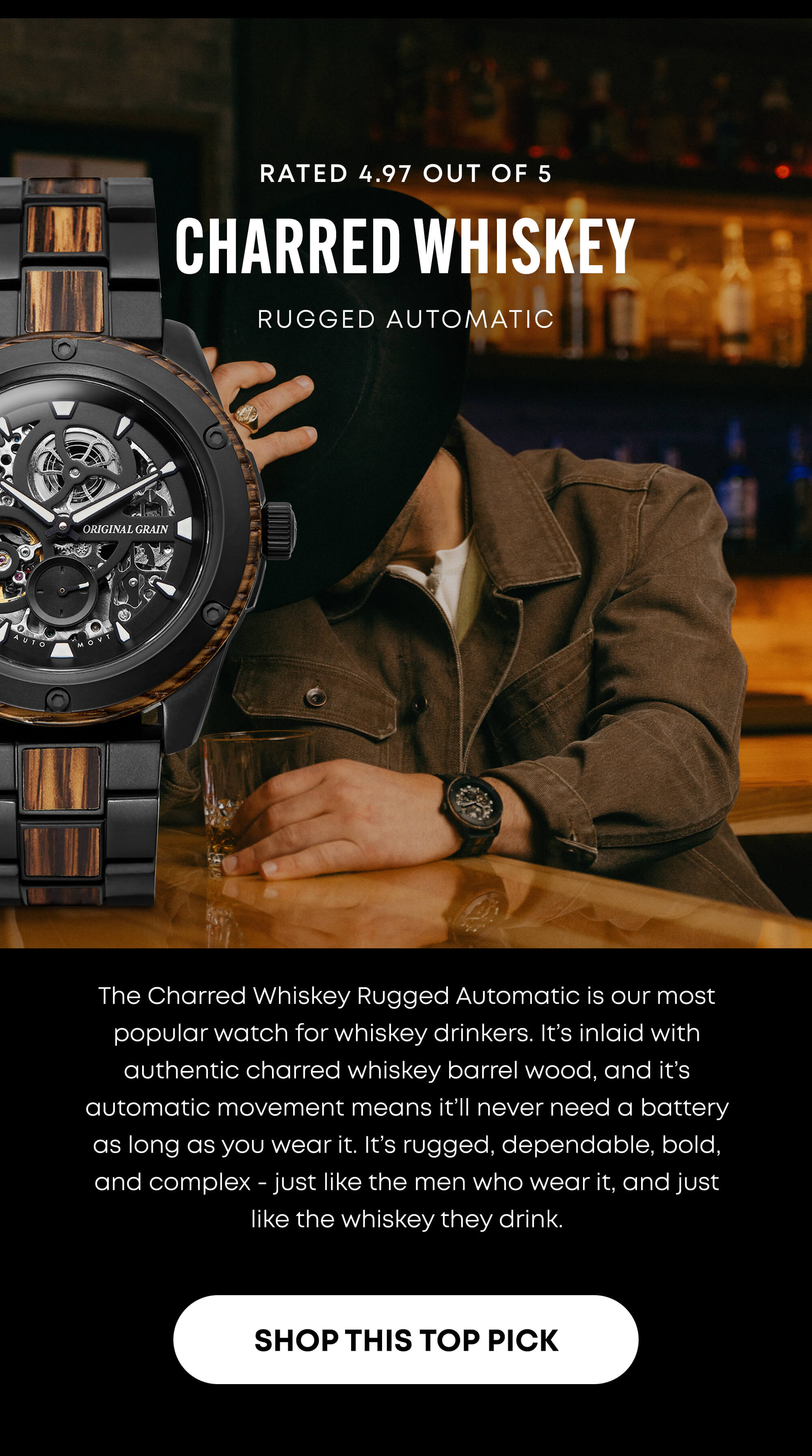 The Charred Whiskey Rugged