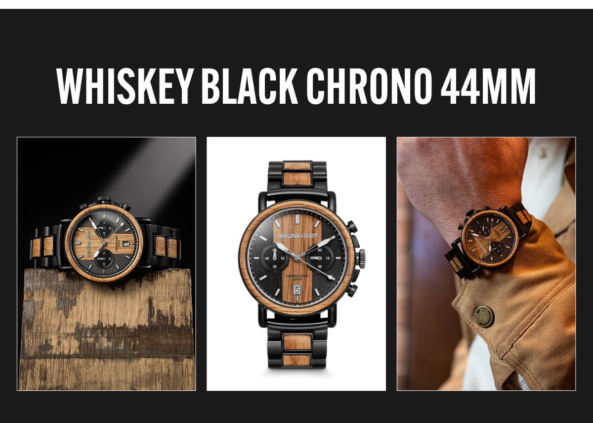 Whiskey Black Chrono 44mm