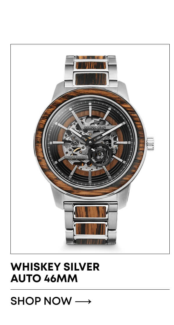 Whiskey Silver Auto 46mm