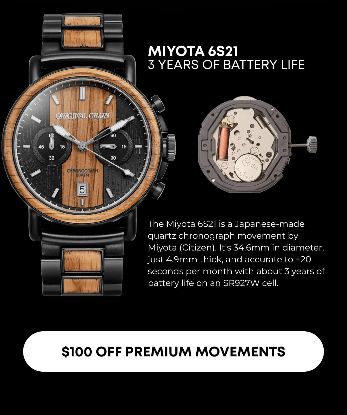 Whiskey Black Chrono