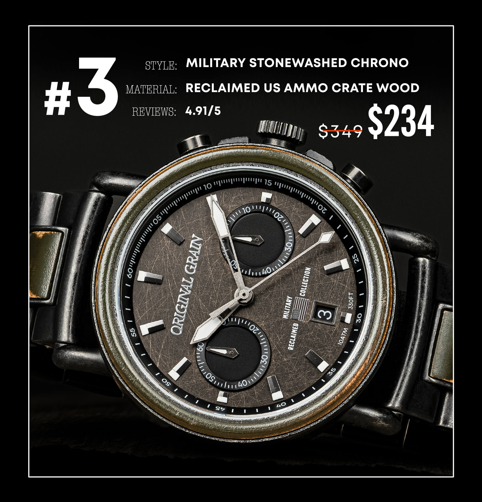 Military Stonewashed Chrono
