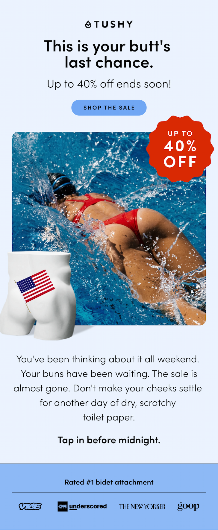 LAST CHANCE FOR 40% OFF