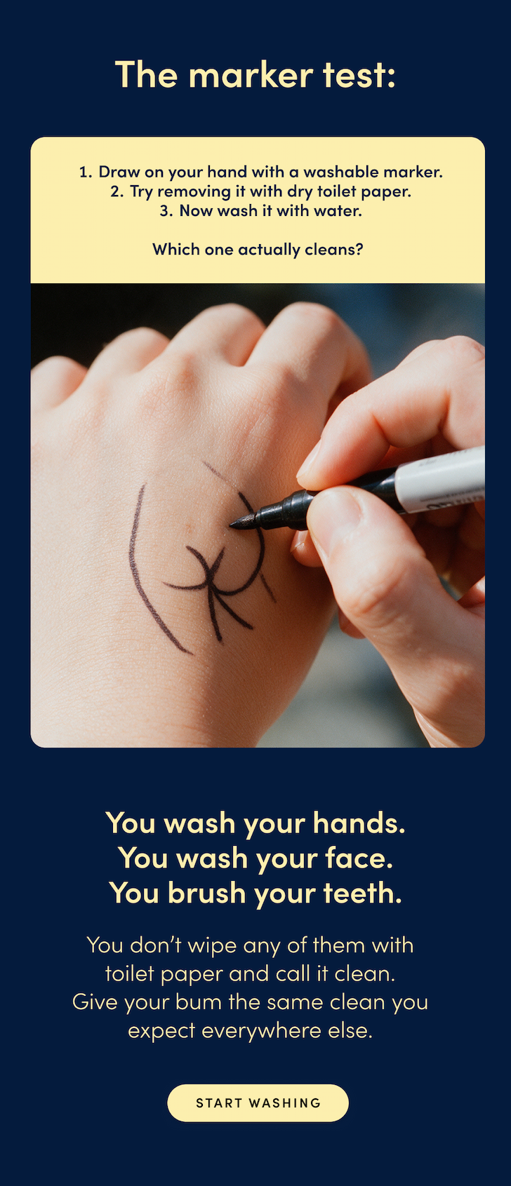START WASHING