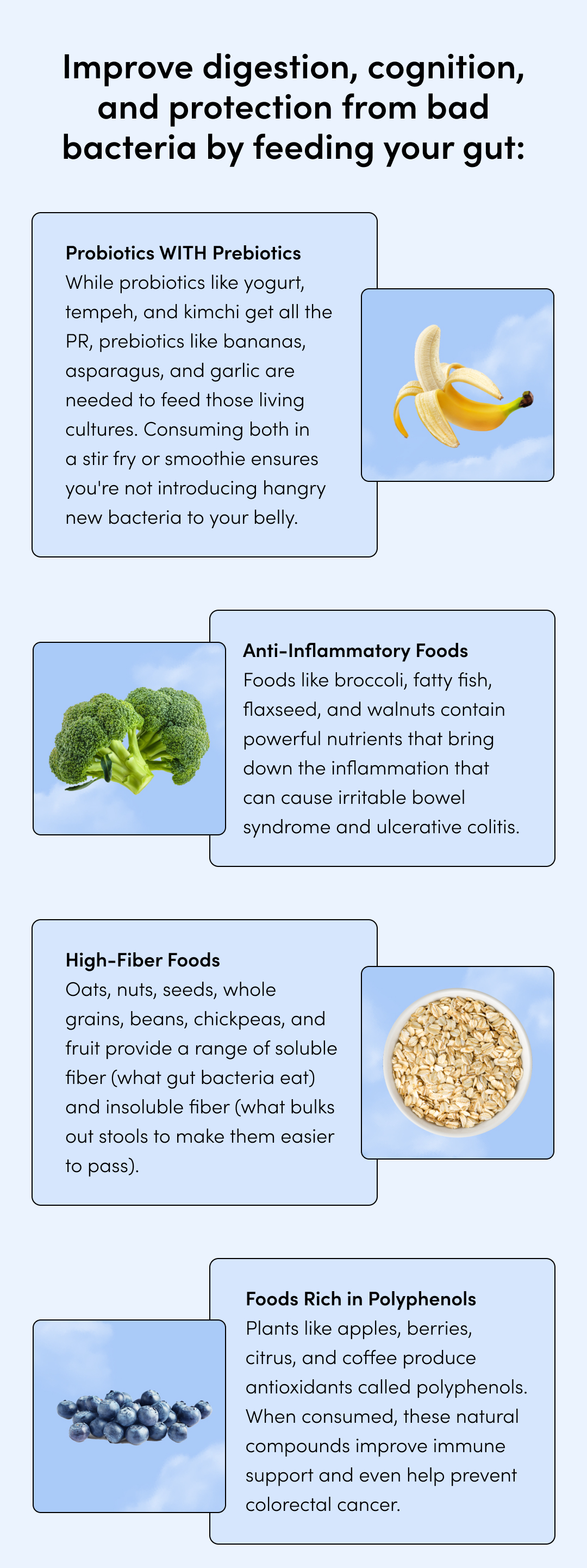 5 BEST GUT HEALTH FOODS