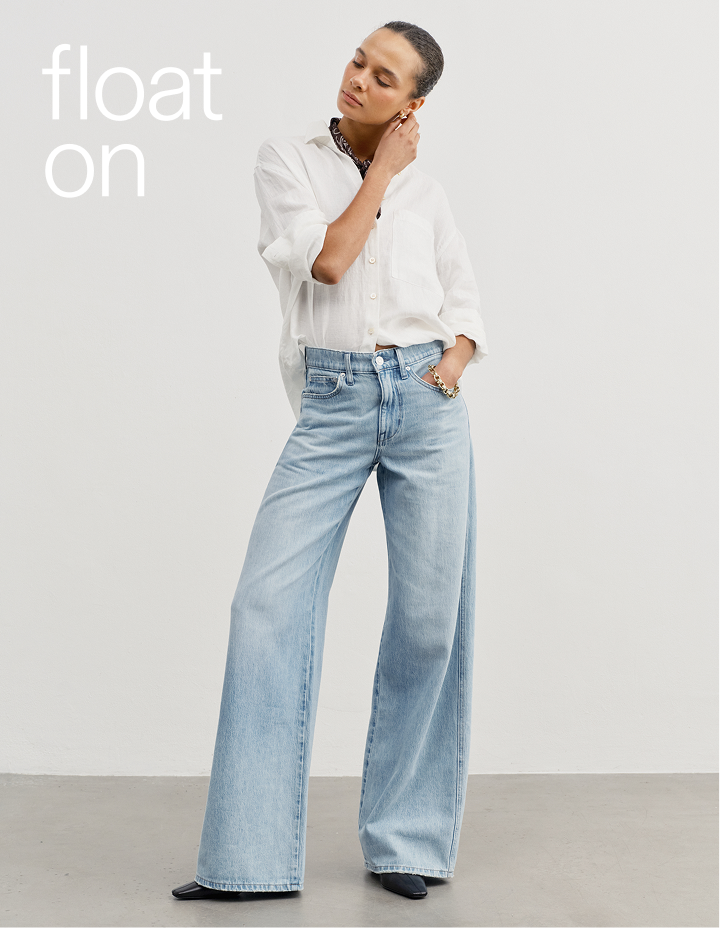 float on. shop the big salad jean now.