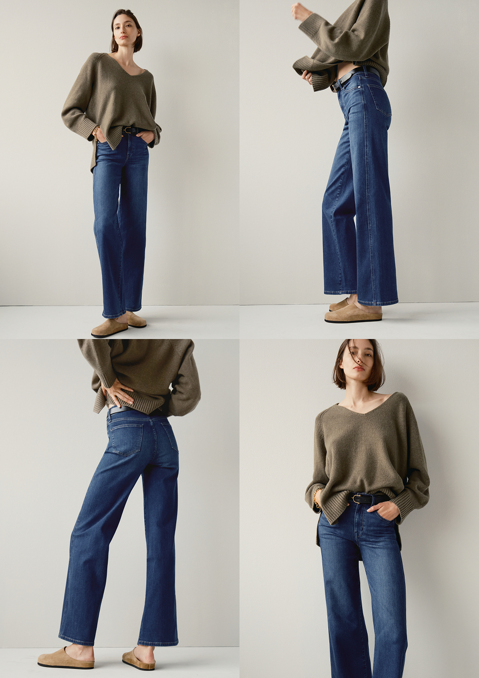 A clean, medium dark wash. Premium super stretch denim.