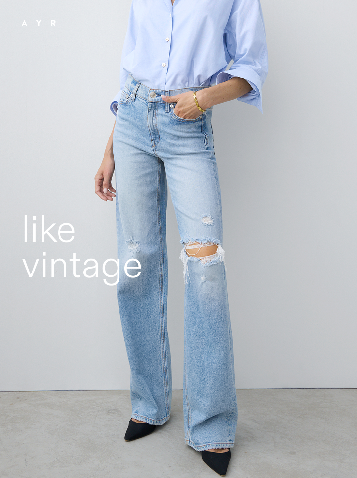 like vintage. the secret sauce jean in heirloom wash.