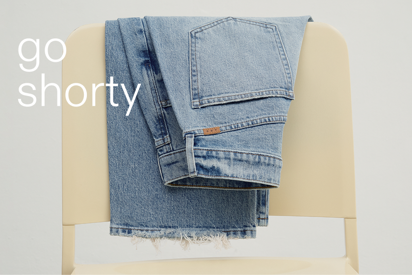 go shorty. shop the yaya jean now.