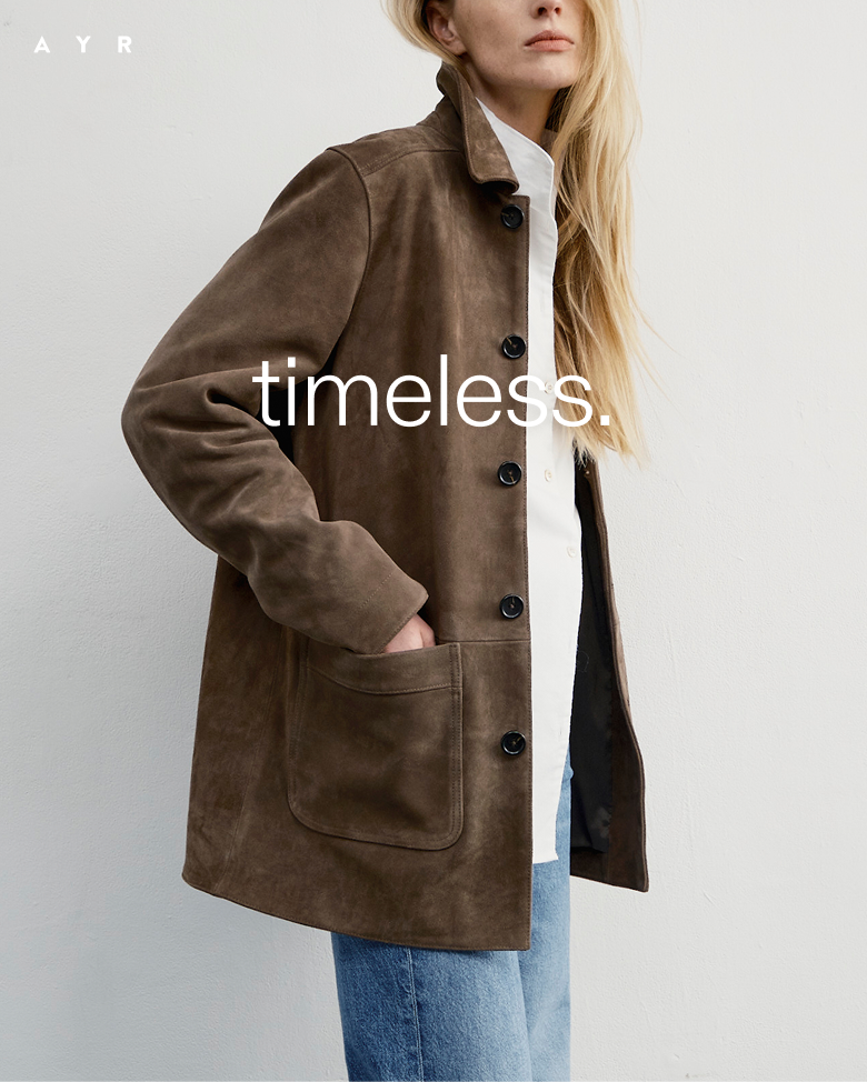 Timeless. Introducing: The Divine suede jacket.