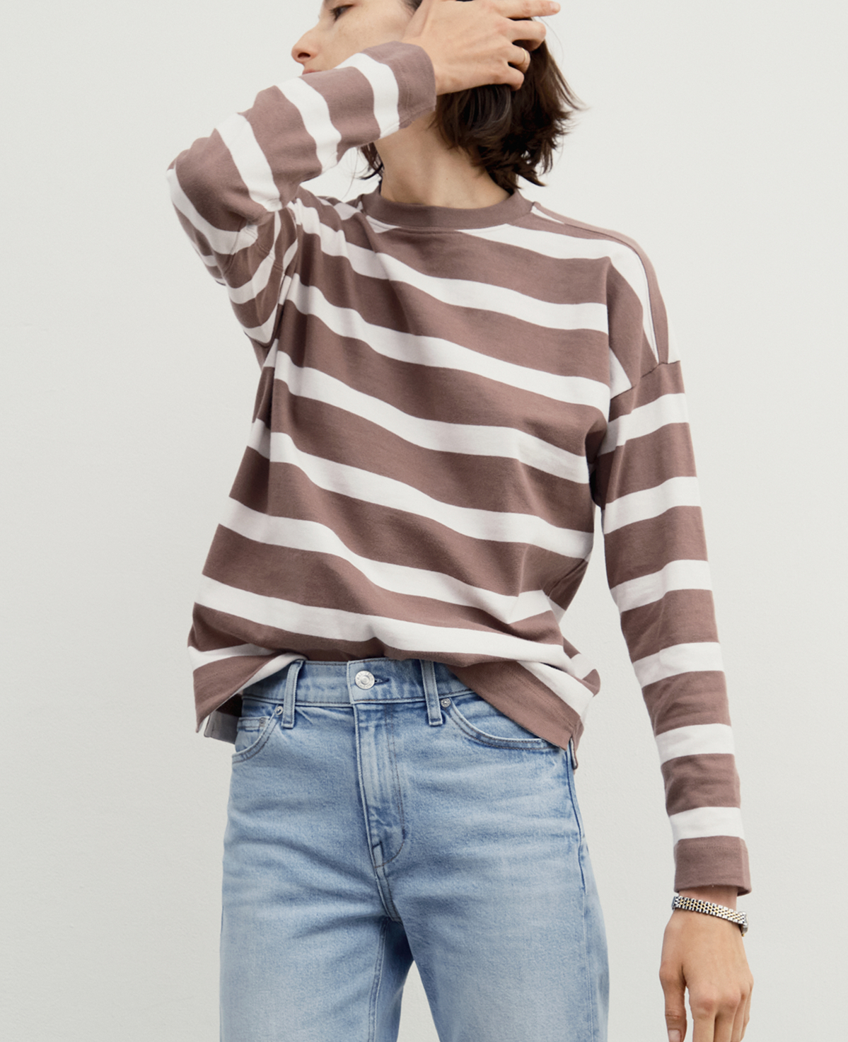 Our cult classic long-sleeve tee. Cut from our signature Dime Knit™