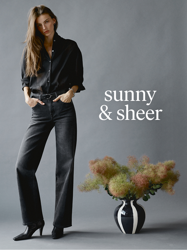 sunn & sheer. inspired by a vintage men’s dress shirt discovered at a little shop in Milan.