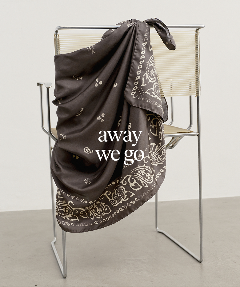 away we go. shop the pareo silk wrap.
