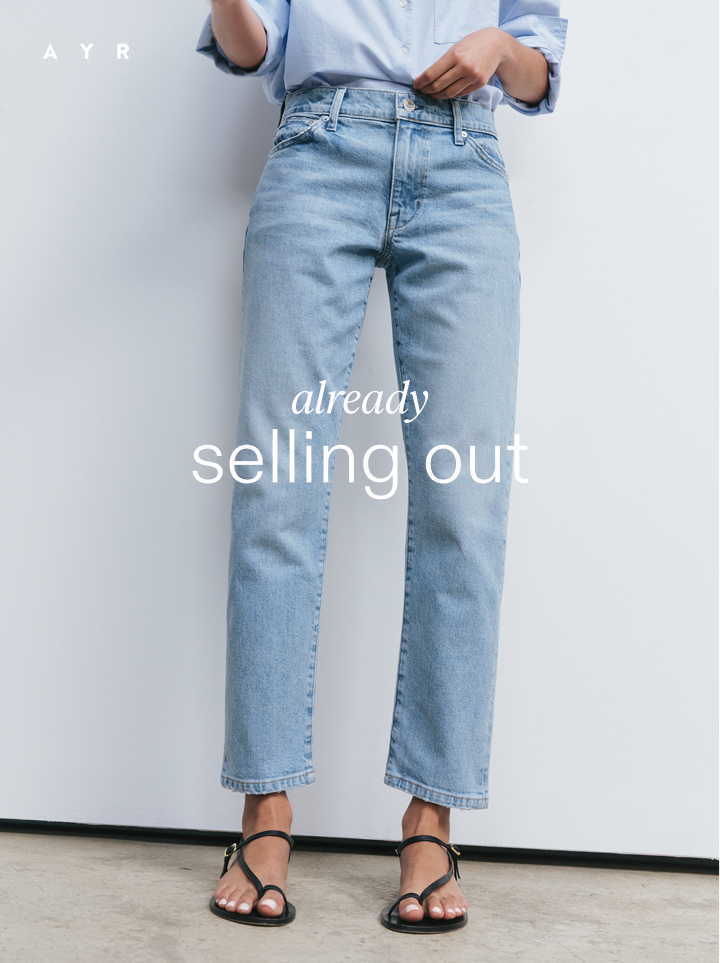 already selling out. the stance jean.