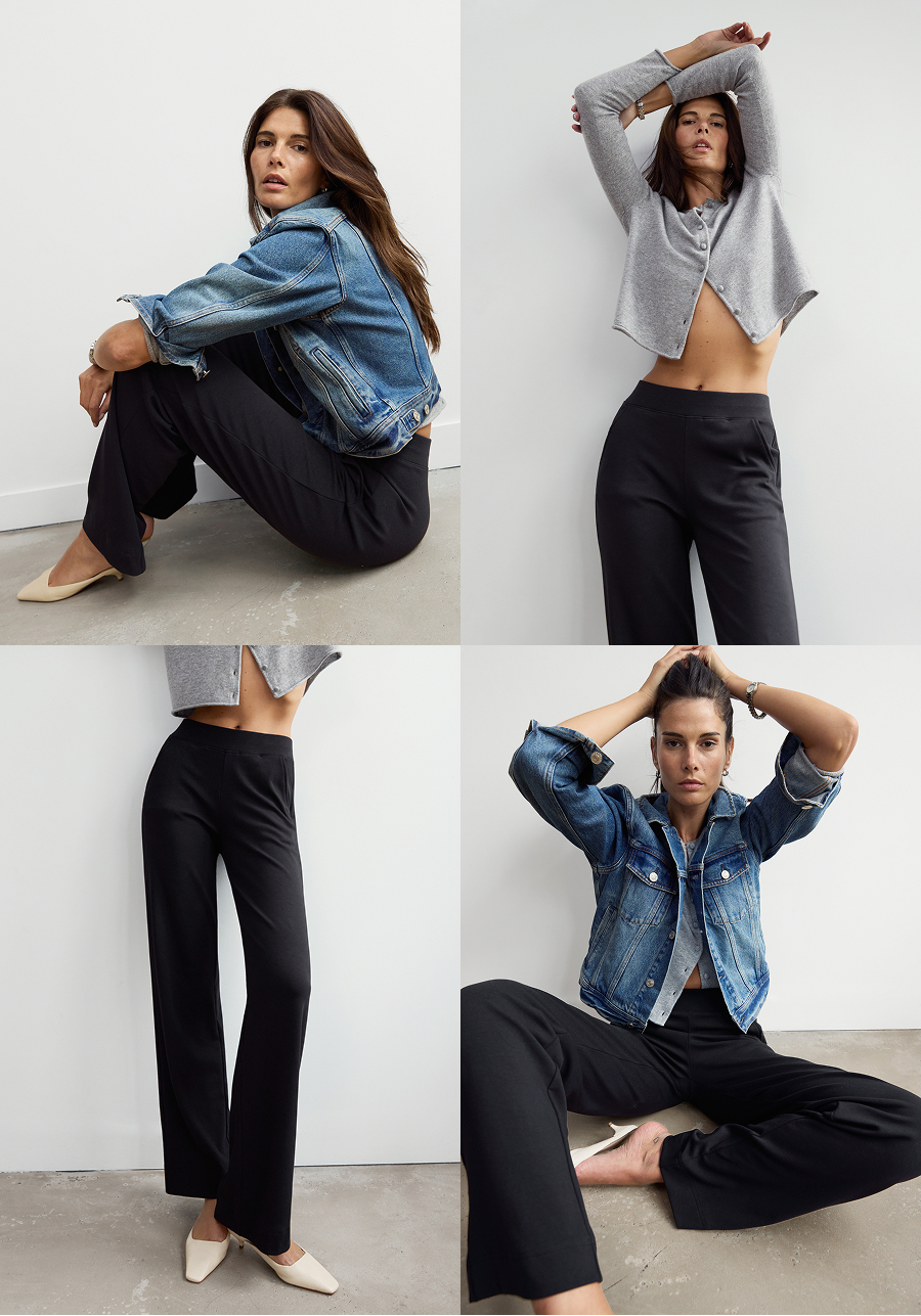 Shown in Black. Cut from our signature blend of Peruvian pima cotton and premium modal.