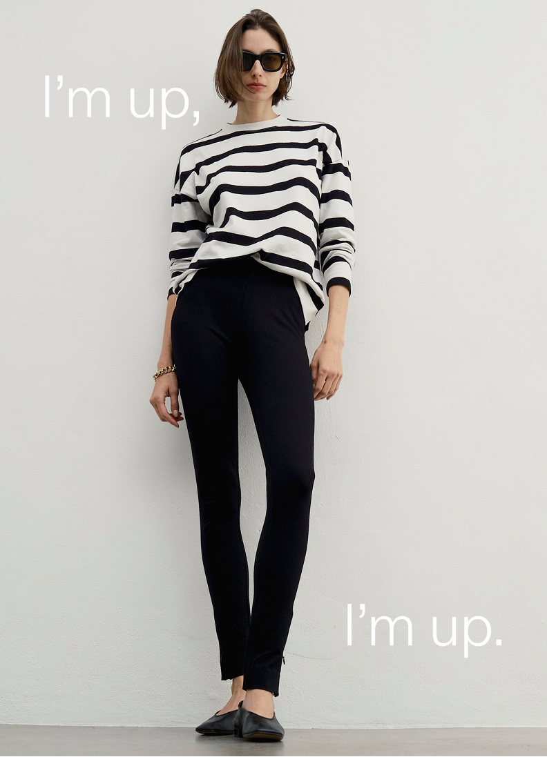 i'm up, i'm up! shown in magpie stripe.