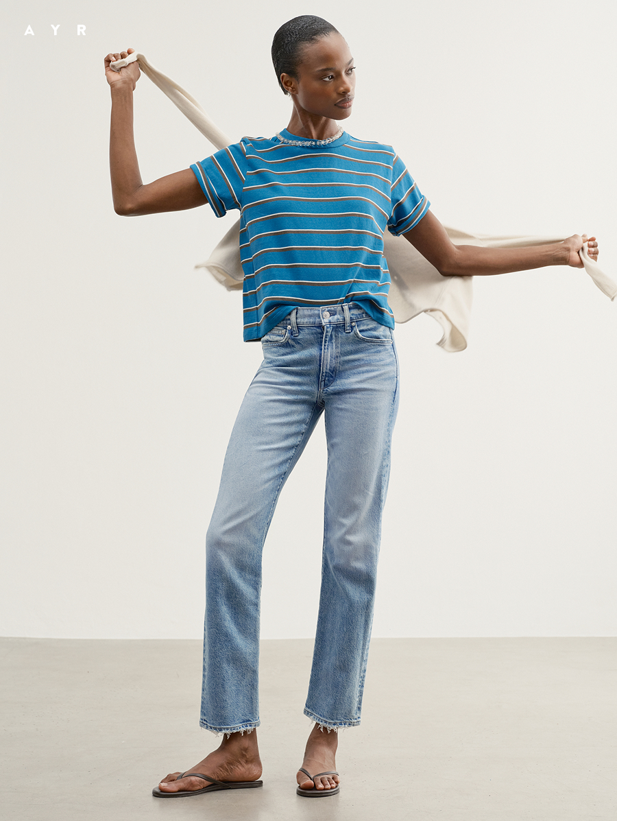 The YaYa jean. Cropped straight leg jean.