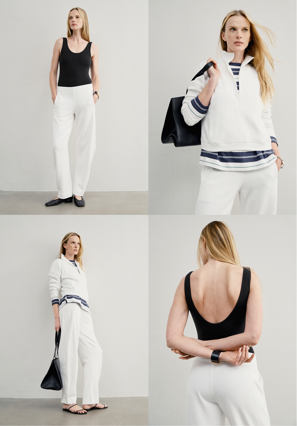 Shown in Oyster. Easy barrel leg with a flattering waistband.