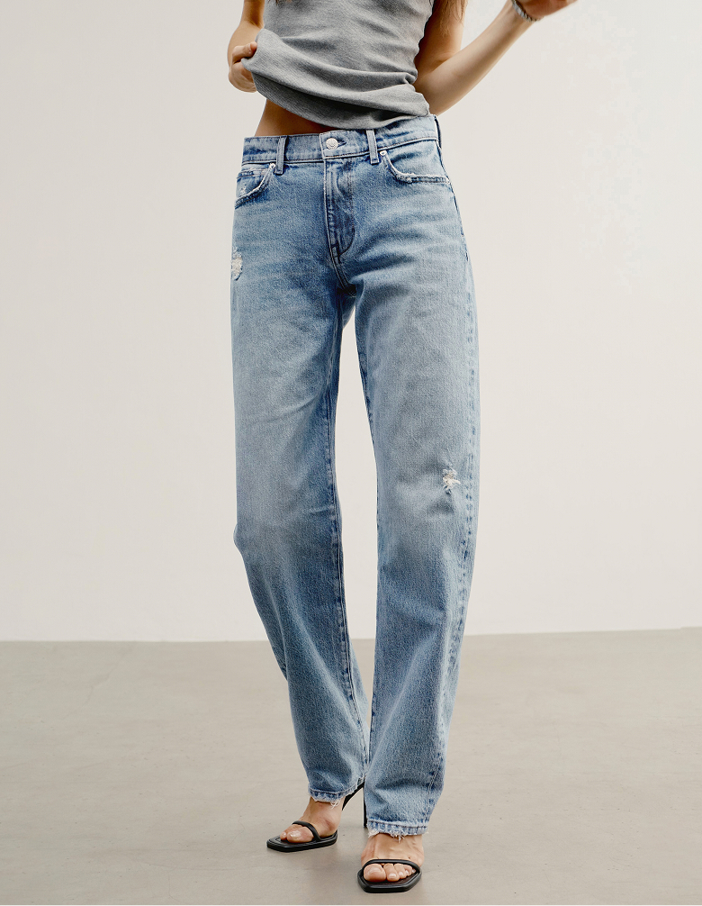 Introducing: The Getup in Galaxie. Barrel Leg Denim jean.