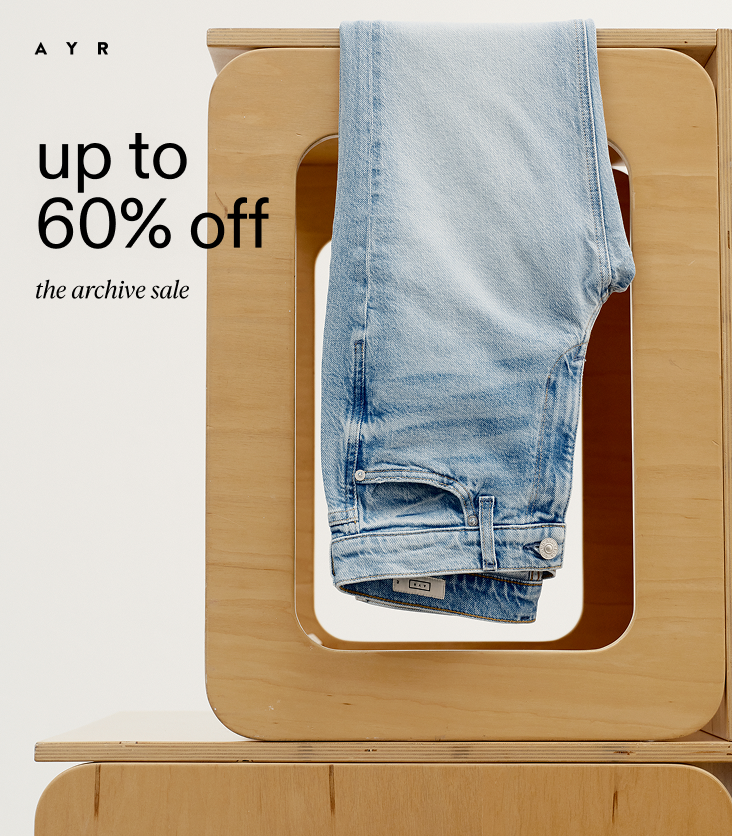 ends tonight: up to 60% off. shop now.