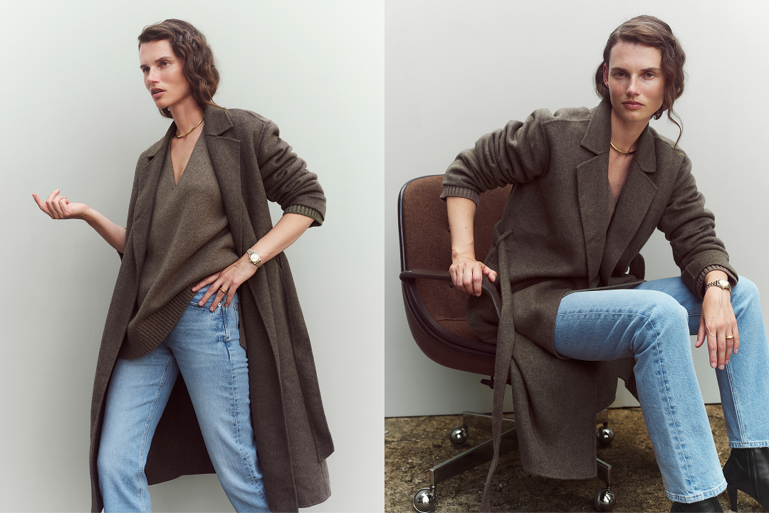 Shown in color Rye. A natural gray-ish light brown with a very subtle melange.