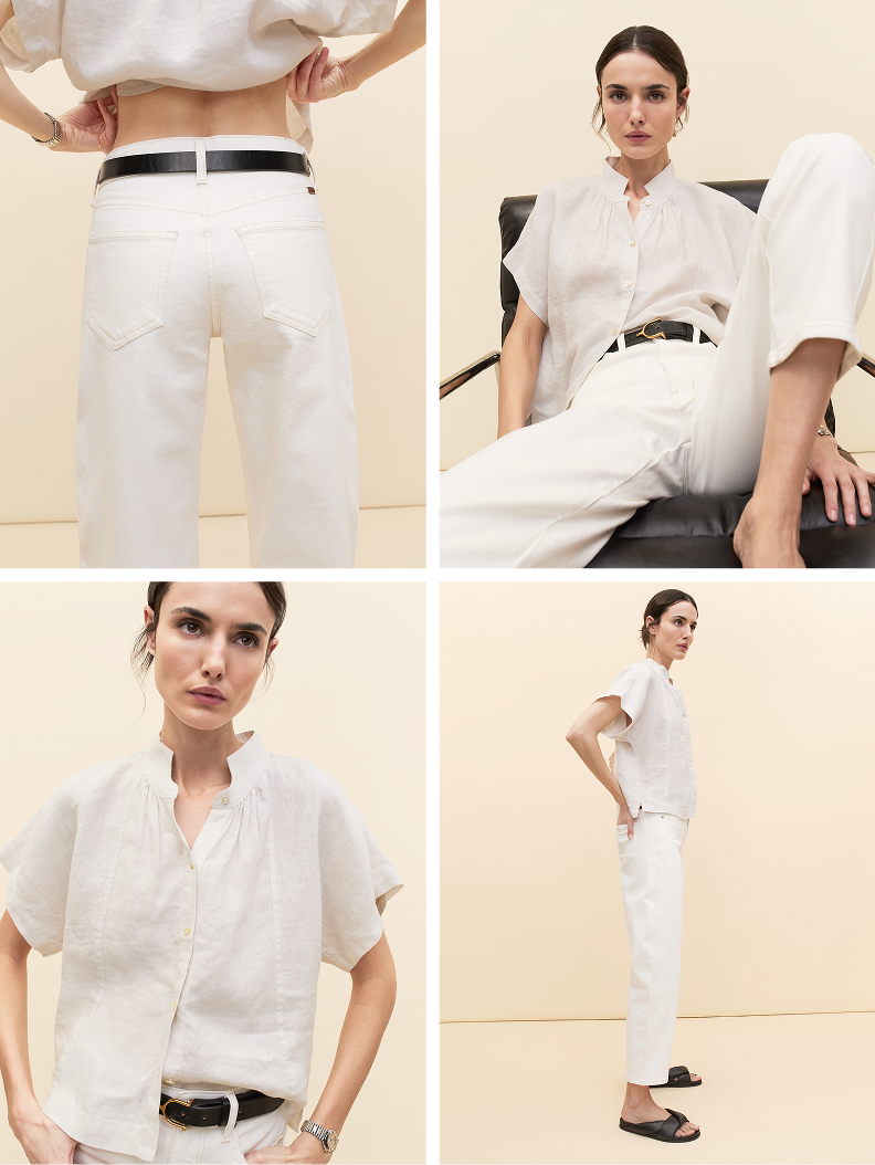 Made in L.A. Denim. The Knockout in Creme Soda.