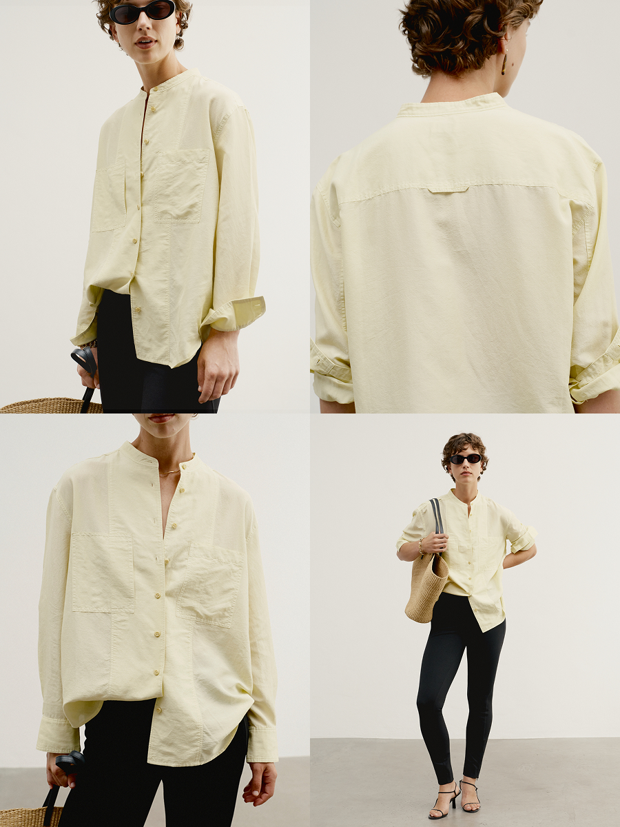 Shown in Husk. Machine washable, if you can believe it. Easy elegance at its finest.
