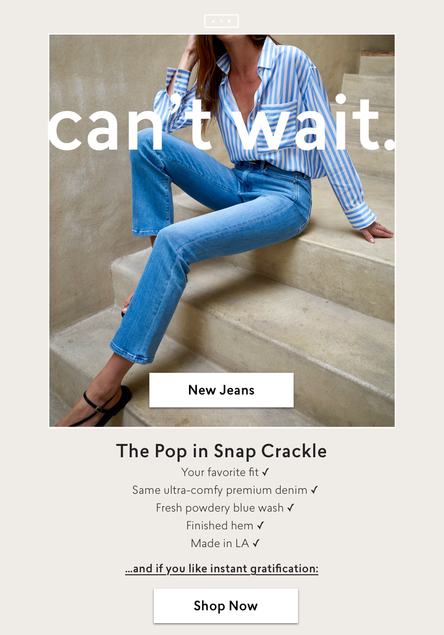 The style you love in a new wash you NEED.