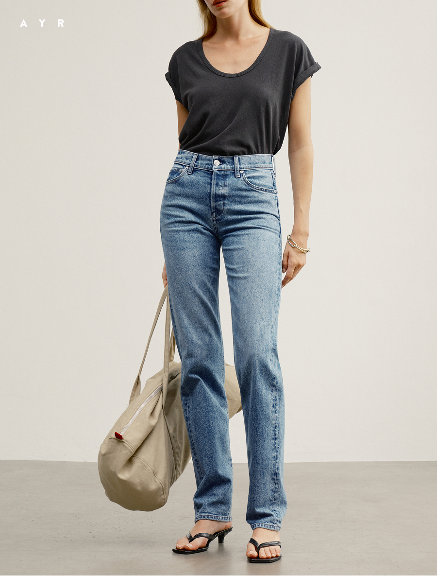 The Bud jean. A great everyday jean inspired by our designer's favorite vintage pair.
