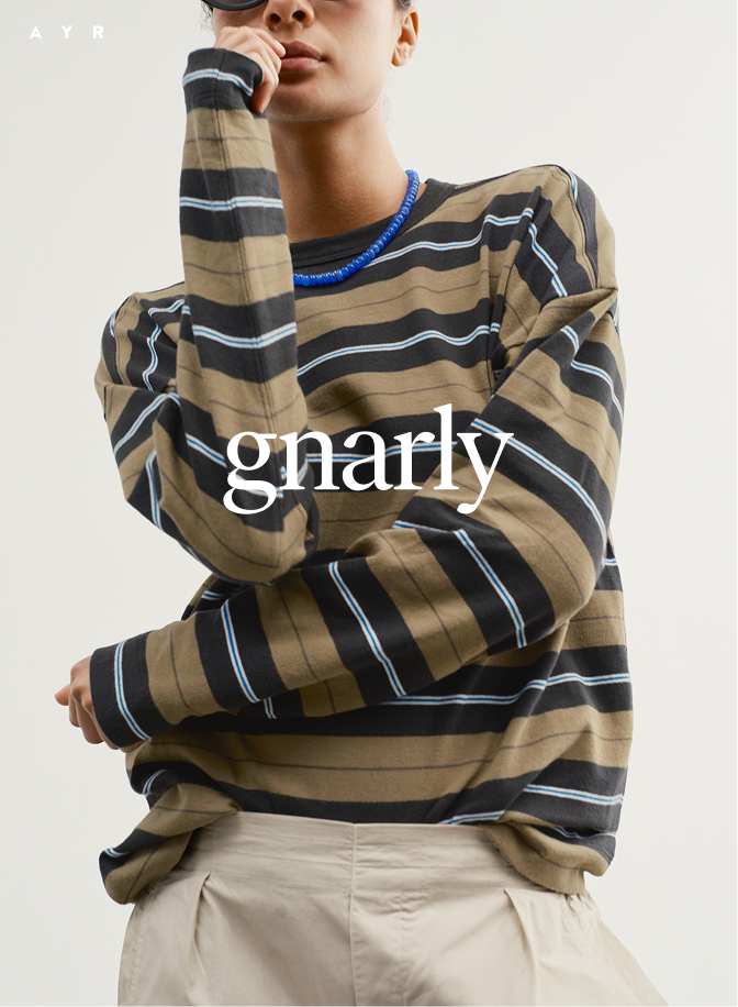 gnarly. the early mornings tee in shred is back. don't miss out.
