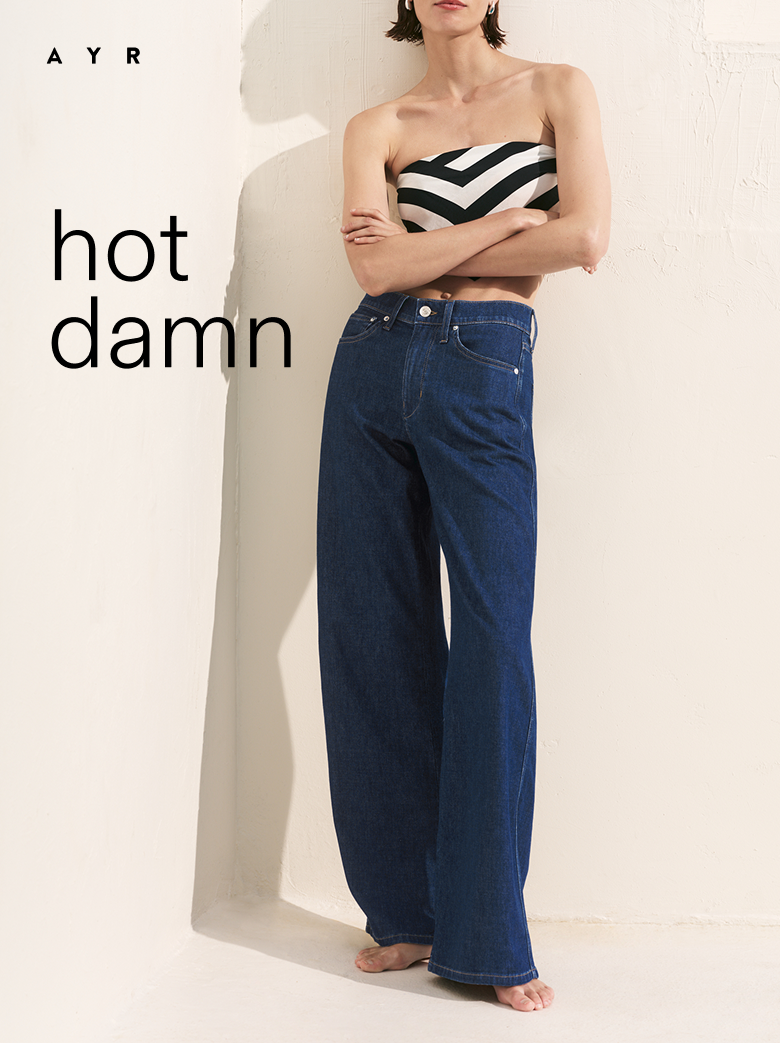 hot damn. the big salad jean. shop now.