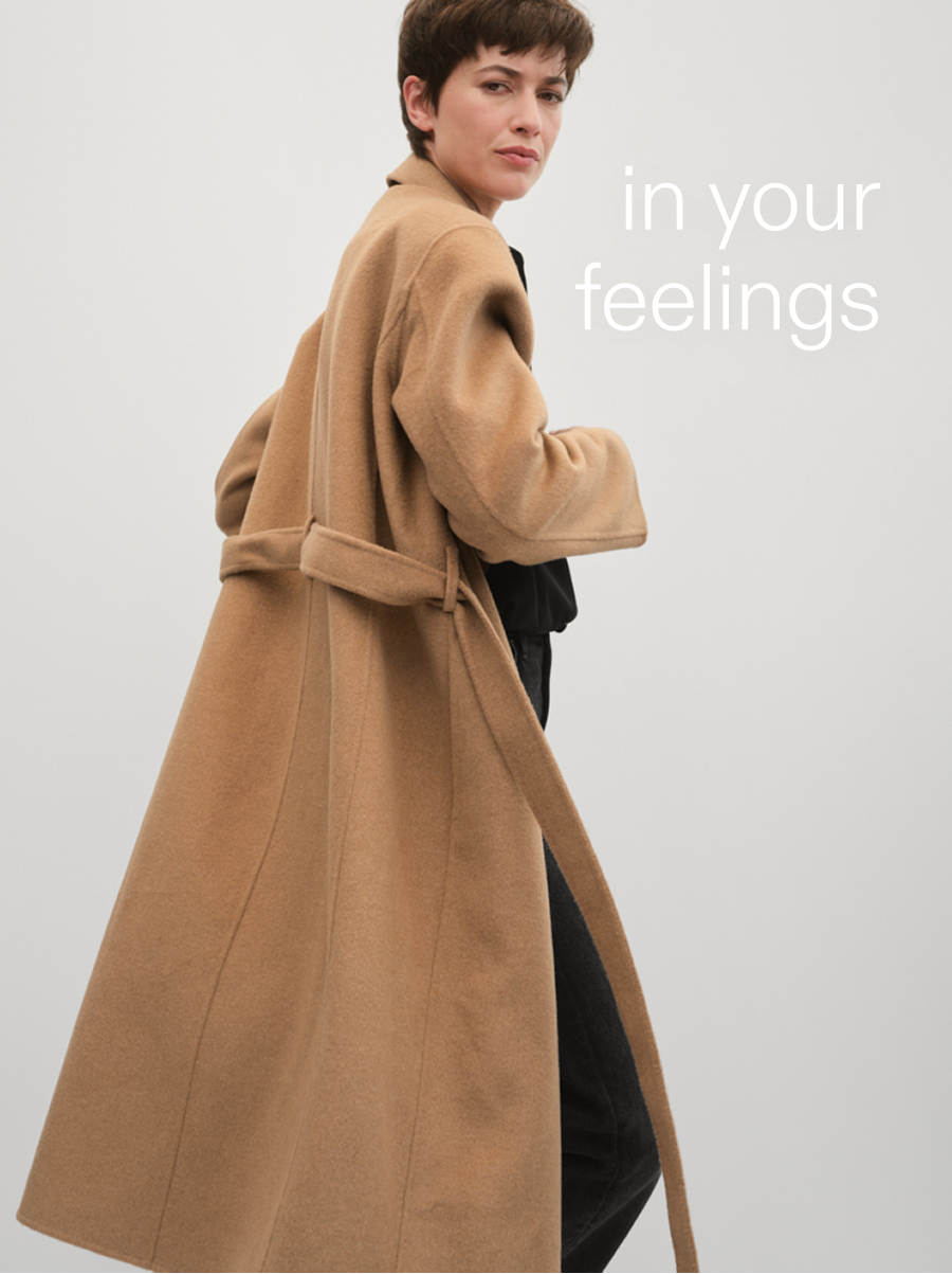 In your feelings. Cut to for an easy, robe-like silhouette.