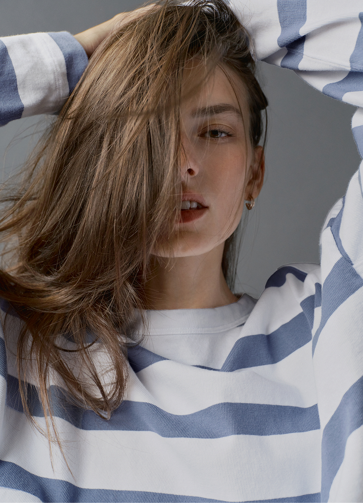 A cult classic. Heavier than a tee, lighter than a sweatshirt.