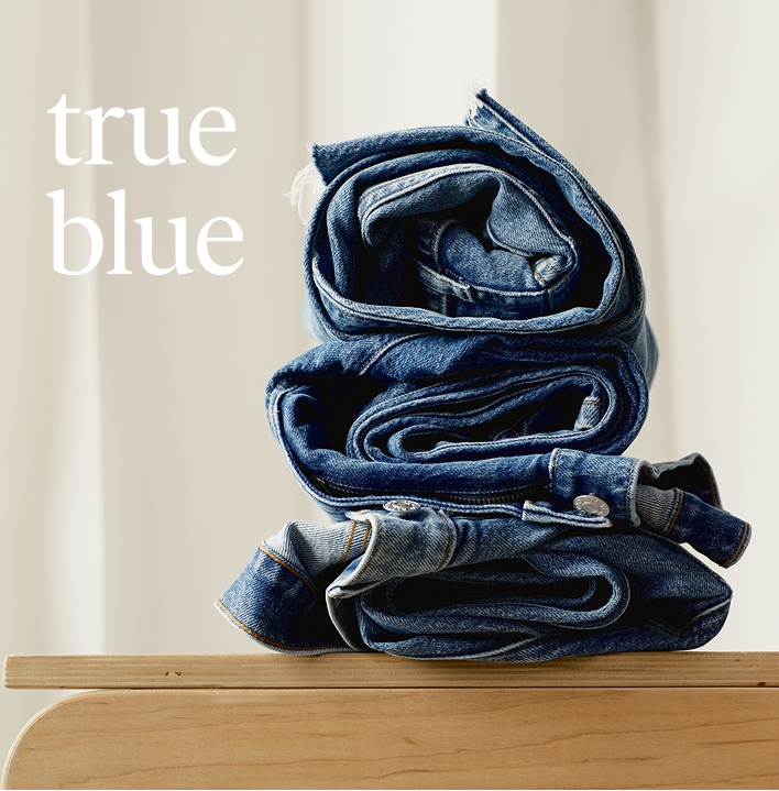 true blue. made in L.A. denim. 