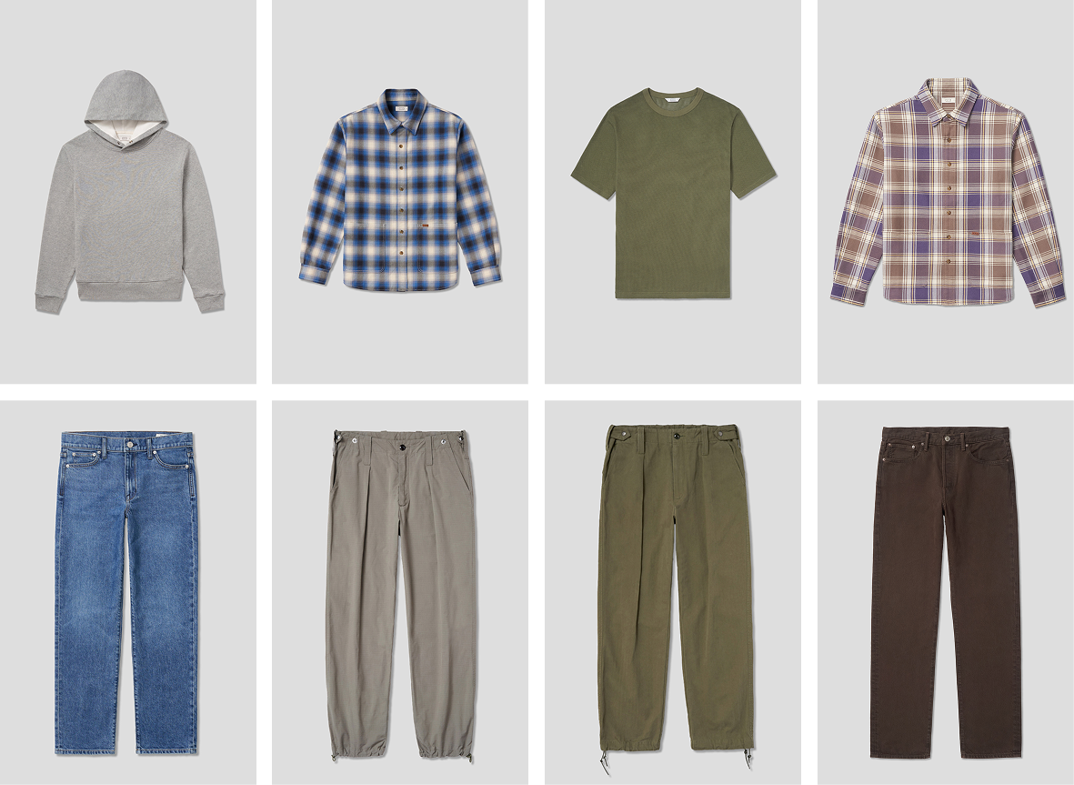 Don't forget our menswear too. Made in L.A. denim, hoodies, cotton tees...