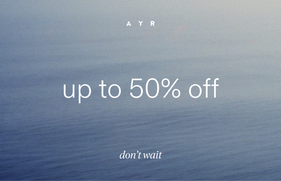 up to 50% off starts now, don't miss out.