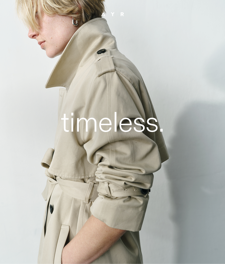 timeless. premium water resistant trench coat.