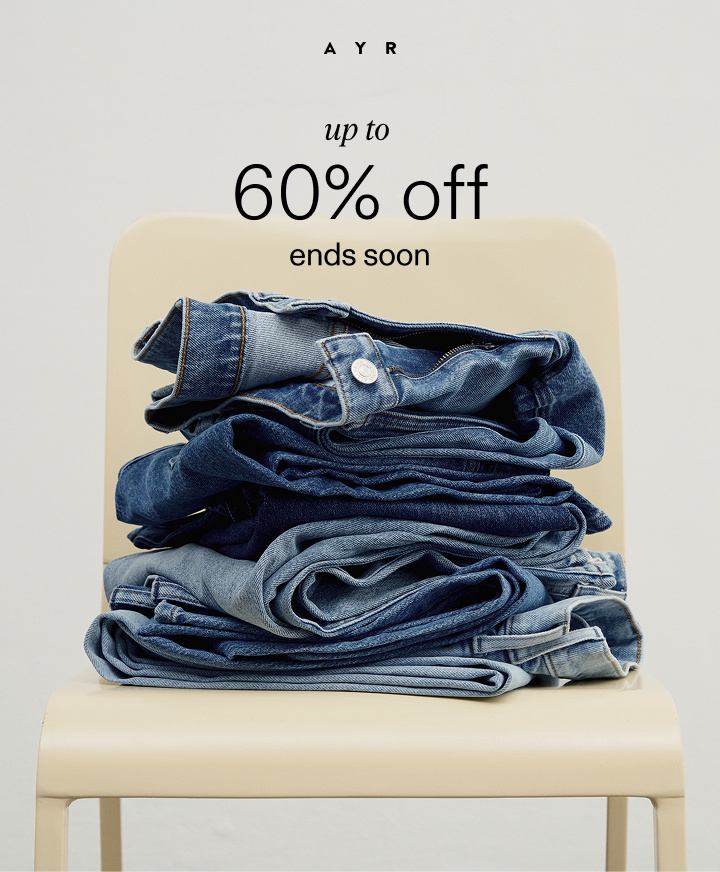 ends soon! up to 60% off. shop now.