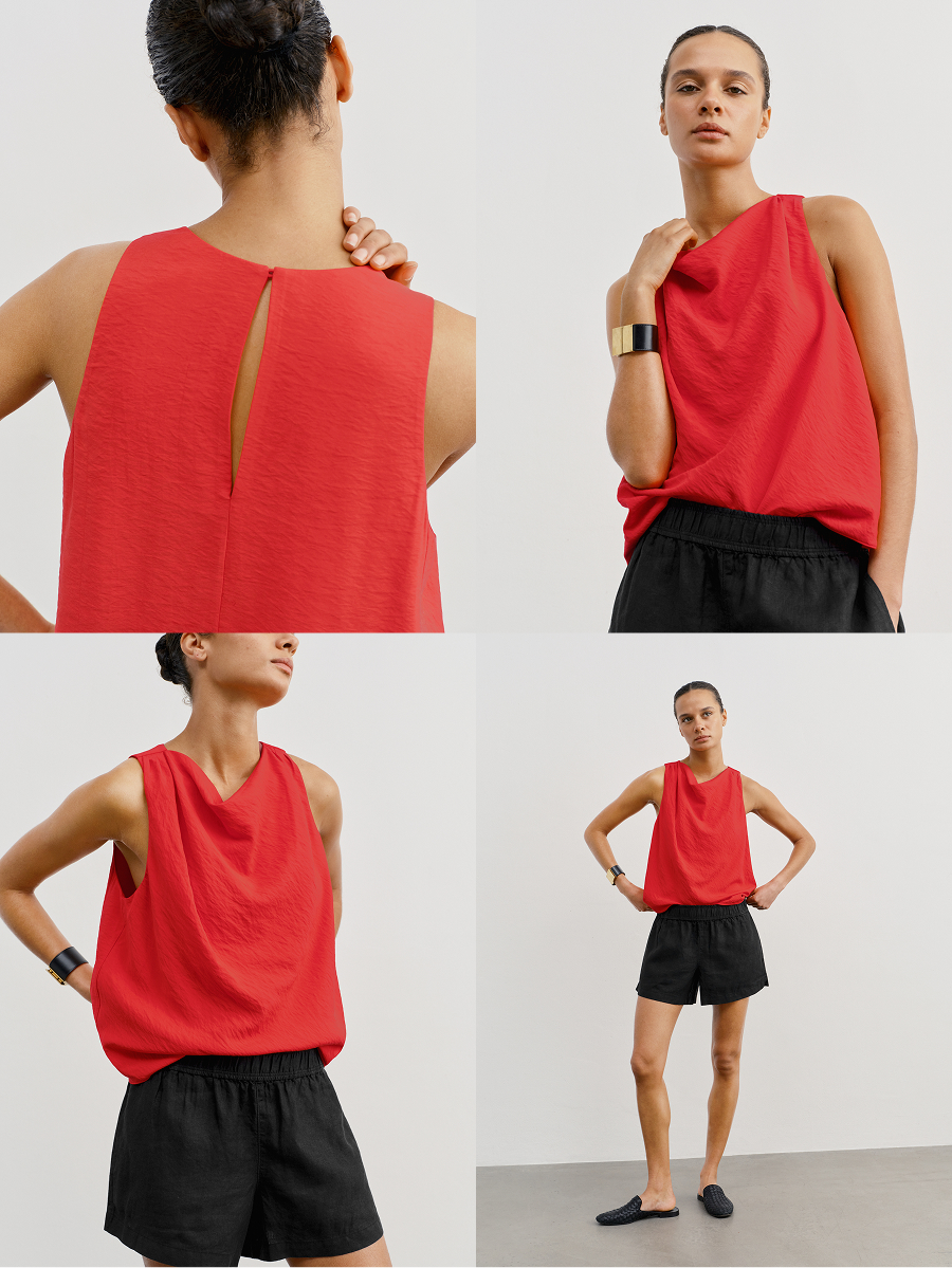 Shown in Flame. Feels soft and feminine.