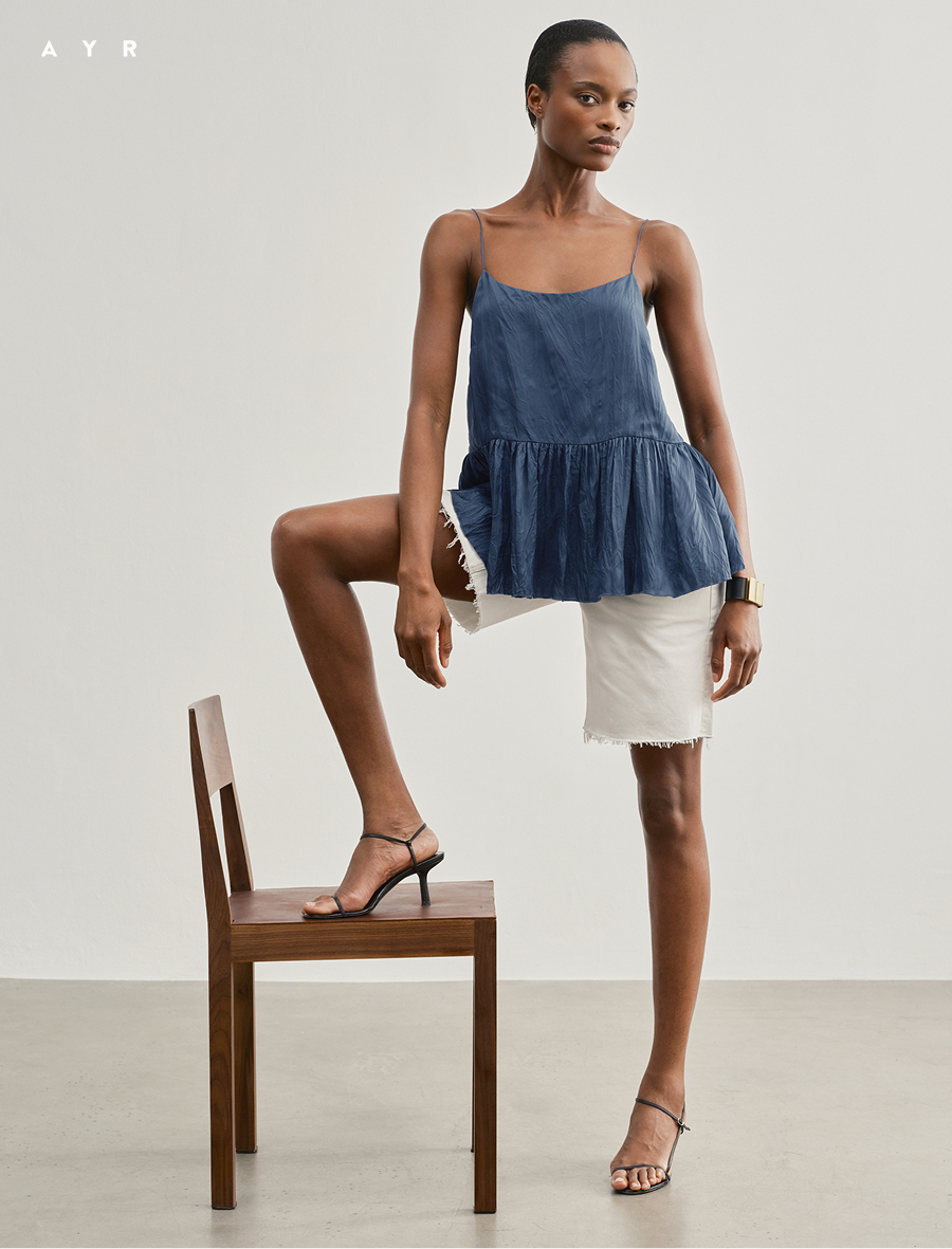 Introducing: The Buro. A-line Bermuda-length shorts.