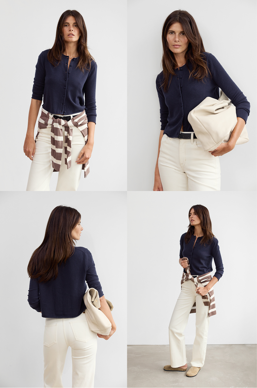 A wearable little luxury. Lightweight cashmere cut into a swing-bodied cardigan.