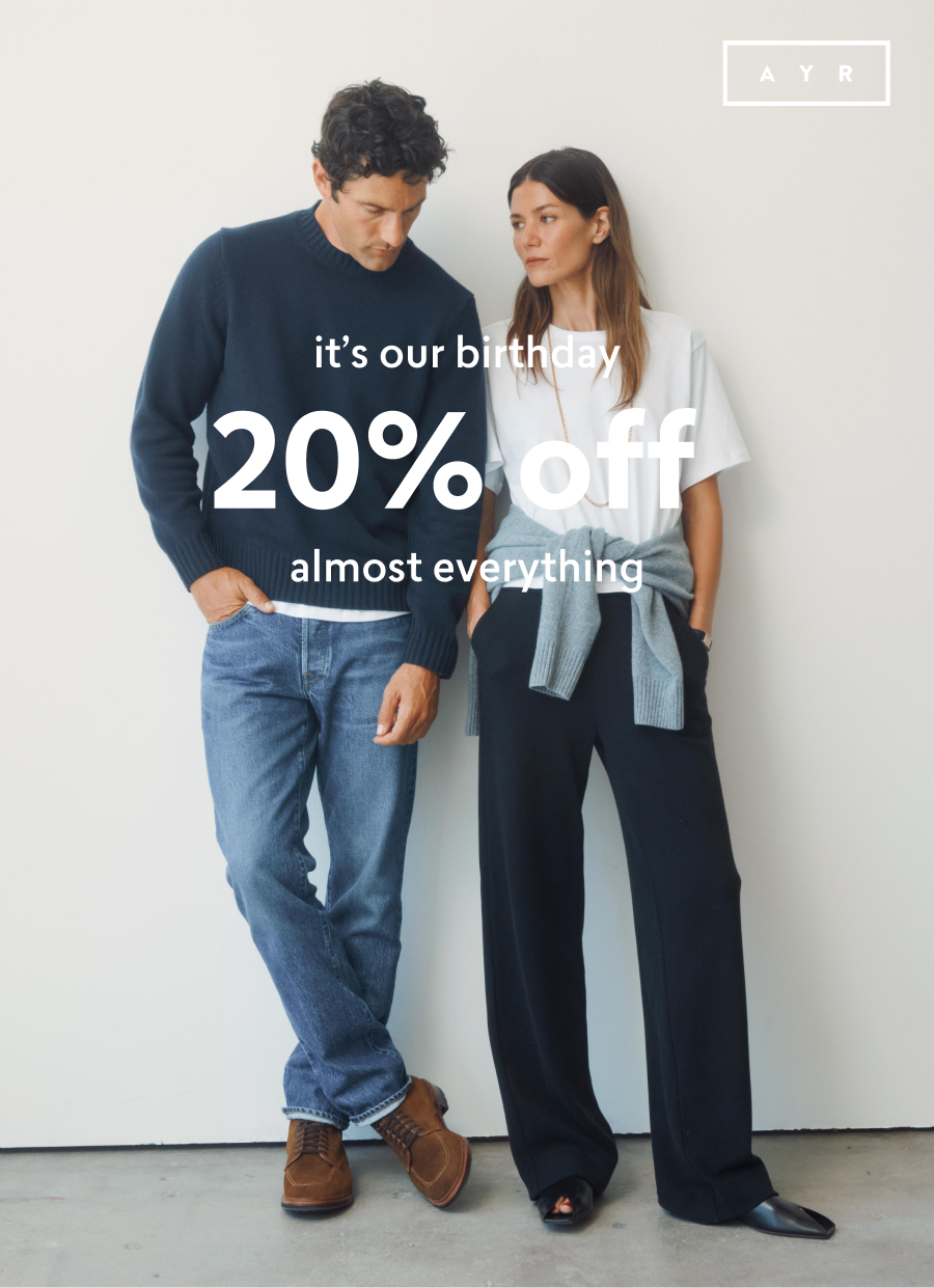 it's our birthday 20% off almost everything :)