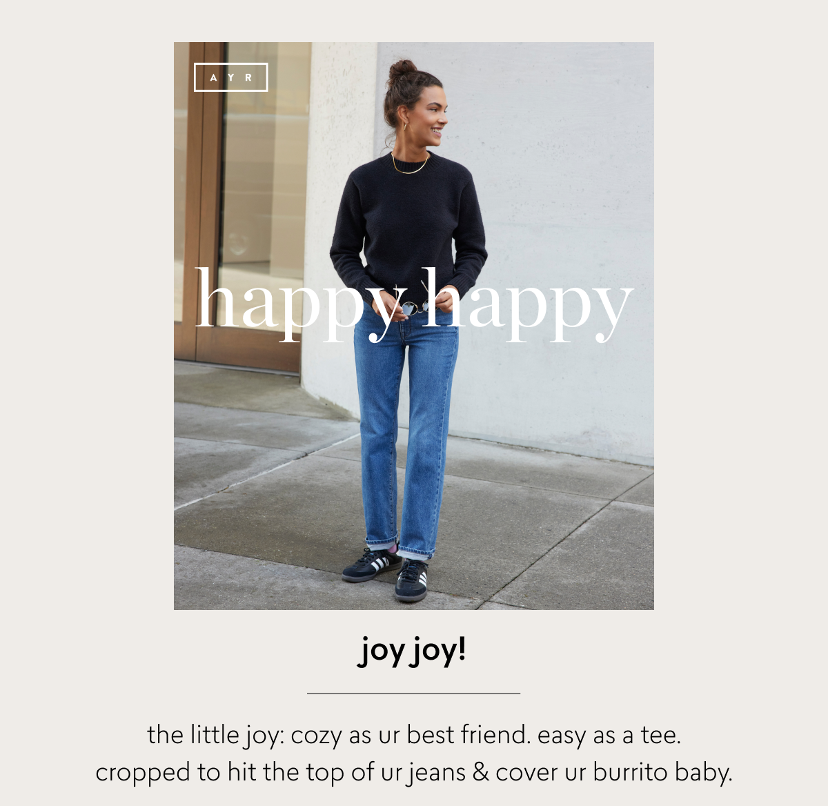 cozy cropped perfection