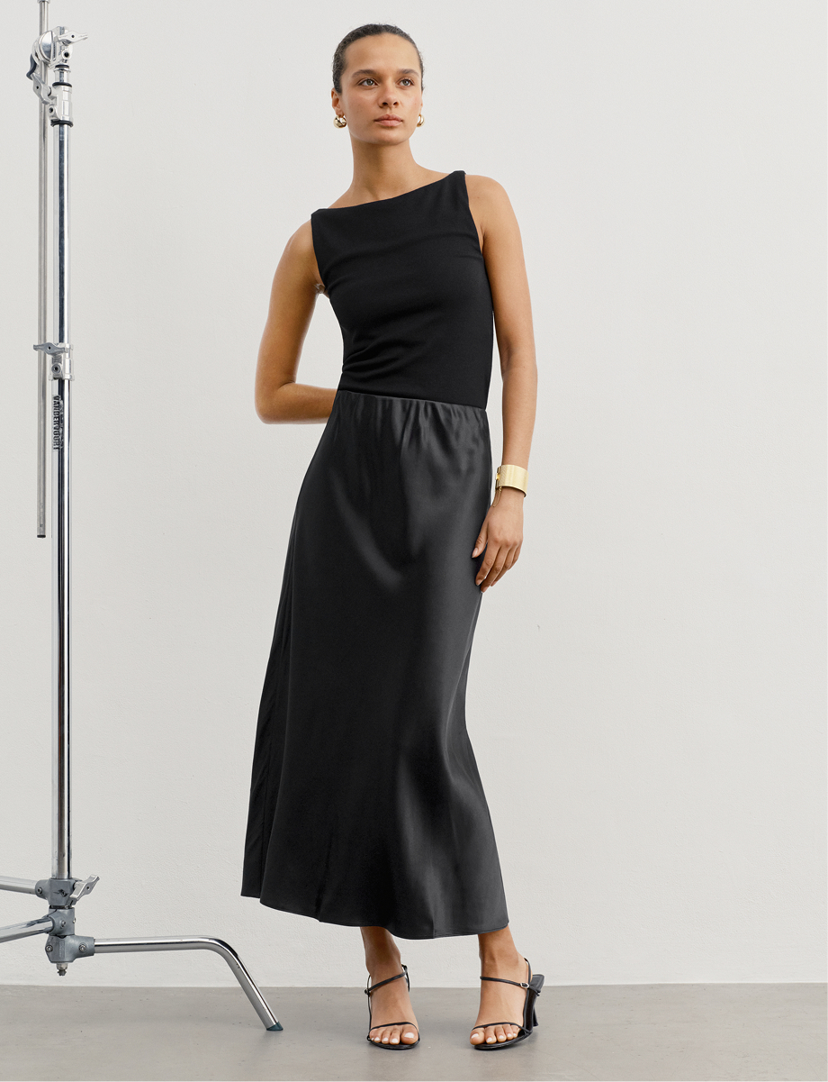 The Eleganza. A superior silk charmeuse skirt.